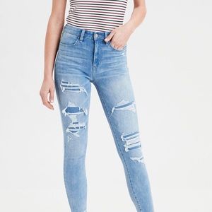 American Eagle Super Stretch X Ripped Jeans